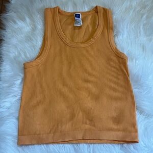 Old Navy Golden Ribbed Tank Top
